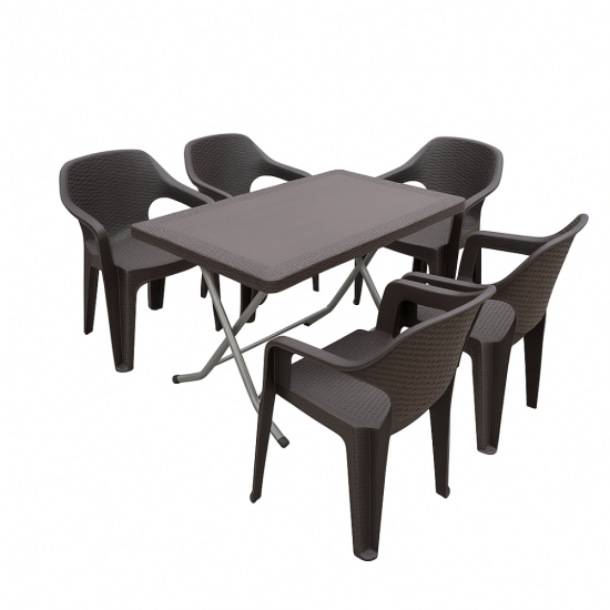 Градински комплект маса с 4 стола