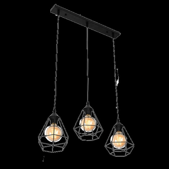 HEIDI ПОЛИЛЕЙ 3xE27 ЧЕРЕН