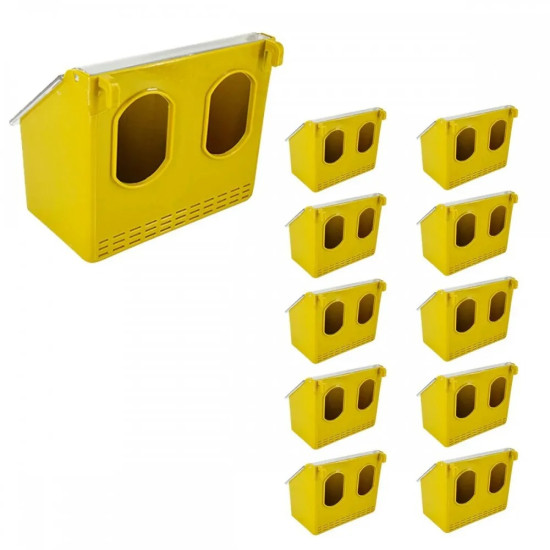 Хранилка за гълъби с 2 отделения комплект от 10 броя