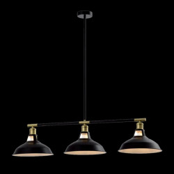 JEMMA ПОЛИЛЕЙ 3XE27 ЧЕРНО И ЗЛАТНО