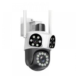 КАМЕРА ТРОЙНА С АЛАРМА 24 ДИОДА БЯЛА