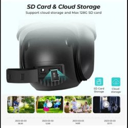 КАМЕРА ТРОЙНА С АЛАРМА 24 ДИОДА СИВА