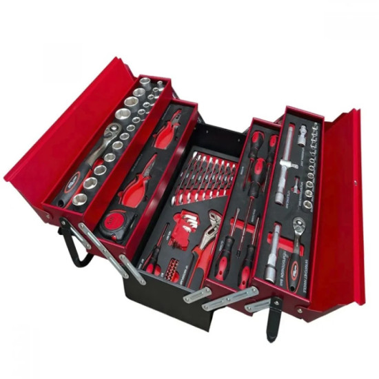 КОМПЛЕКТ ИНСТРУМЕНТИ В МЕТАЛЕН КУФАР