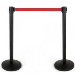 КОМПЛЕКТ ОГРАНИЧИТЕЛНИ СТОЙКИ С ЧЕРВЕНА ЛЕНТА