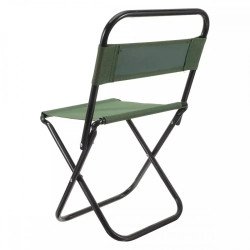 Къмпинг стол, сгъваем, зелен