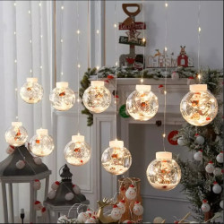 Коледни топки с LED светлини