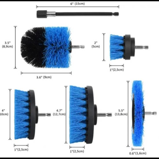 Комплект четки за почистване, 6 Части