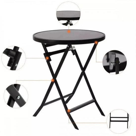 Комплект градинска сгъваема маса и 2 броя стол