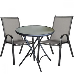 Комплект градинска сгъваема маса и 2 броя стол