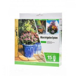 Комплект капково поливане за 15 саксии