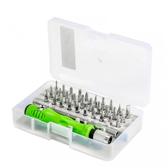 Комплект малка отверка с битове, 33 части