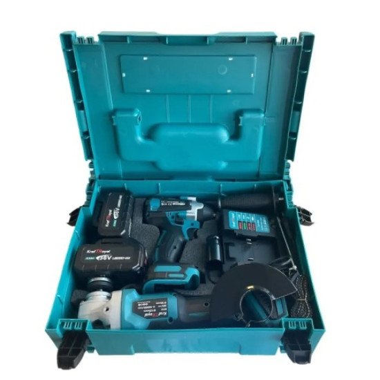 Комплект от акумулаторен ъглошлайф и комбиниран гайковерт 36V 8Ah KraftRoyal