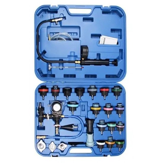 Комплект за проверка на налягането на радиатора и охладителната система 28 части Hawek