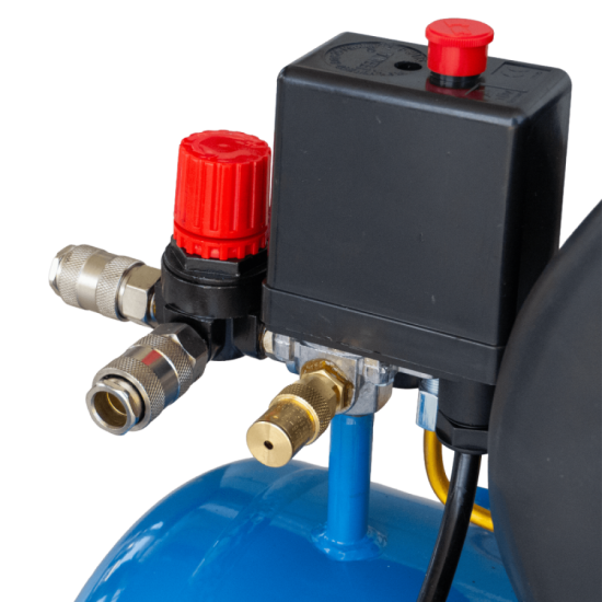 Компресор бутален 24L, 2HP/1.5 kW/RRHQ AC24D/директно куплиране RAPTER