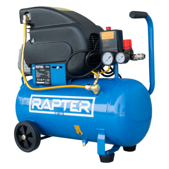 Компресор бутален 24L, 2HP/1.5 kW/RRHQ AC24D/директно куплиране RAPTER