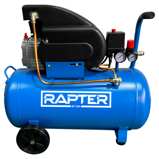 Компресор бутален 50L, 2HP/1.5 kW/RRHQ AC50D/ директно куплиране RAPTER