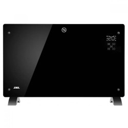 Конвектор със стъклен панел Ziel GPH-20EAB, WiFi, черeн