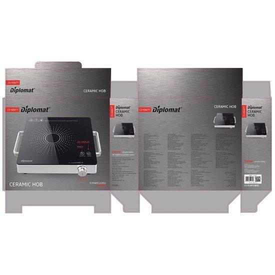 Котлон керамичен Diplomat DPL CS-H2027T, 2000W
