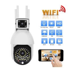 3 Броя Куполна Камера с 4 антени и 2 обектива 50 LЕD