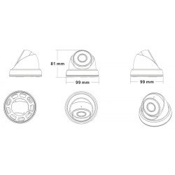 3 Броя Куполовидна Камера
