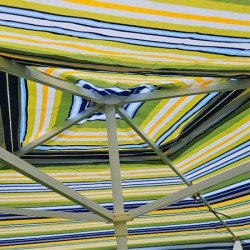 Квадратен градински чадър, многоцветен, 260x260 см