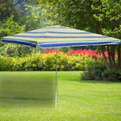 Квадратен градински чадър, многоцветен, 260x260 см