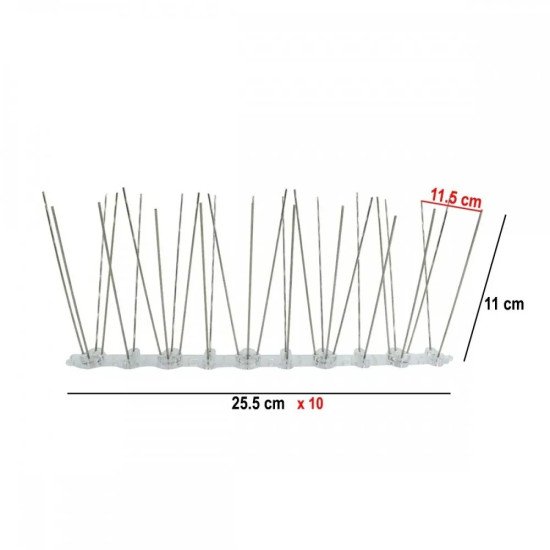 Лента с шипове против птици, гълъби, комплект 10 броя