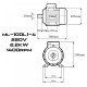 Електродвигател монофазен ТУНДЖА ML100L1-4 2.2kW 1400 оборота/минута