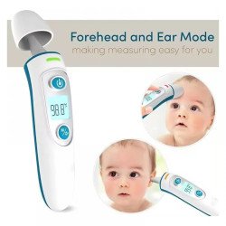 Медицински инфрачервен безконтактен термометър за чело или ухо
