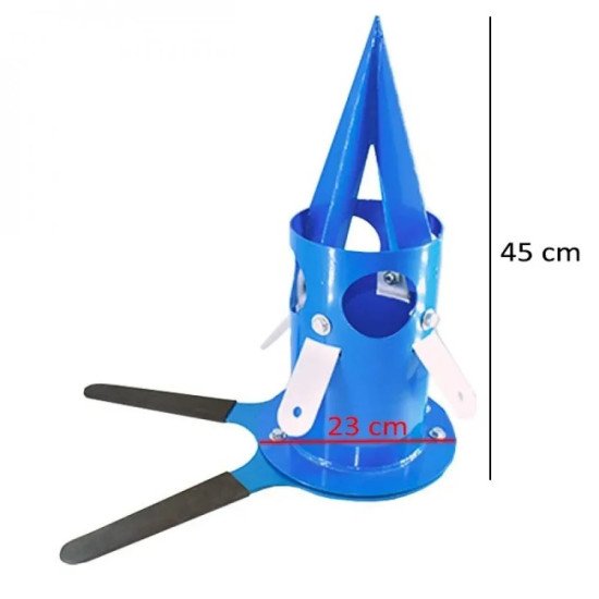 Метален дозатор за BIG-BAG чували (син)