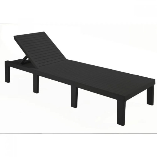 Модулен PVC шезлонг 65x195x78см антрацит HAI12CAN