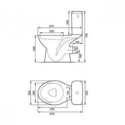 Моноблок Мито TK002-005 задно оттичане
