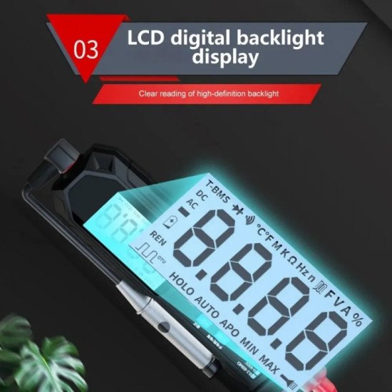 Мултицет писалка 600V с автоматична настройка за AC DC напрежение съпротивление капацитет диод NCV Hz