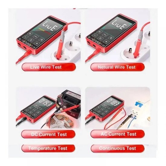 Мултицет със сензорен дисплей и автоматична настройка