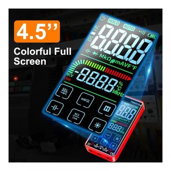 Мултицет със сензорен дисплей и автоматична настройка