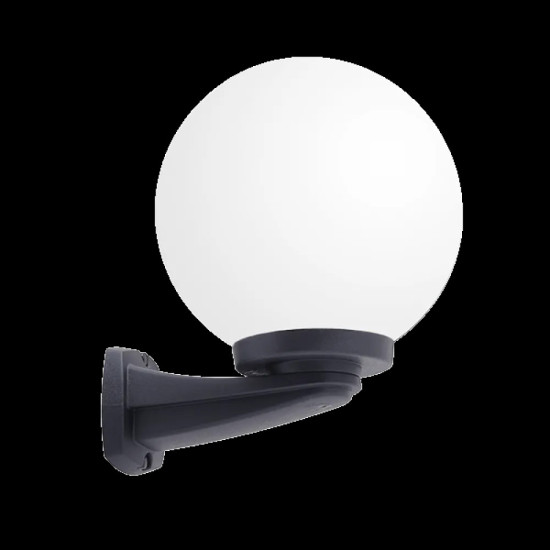 NARDO 250 ГРАДИНСКИ ФЕНЕР ЗА СТЕНА 1XE27 IP55 ЧЕРЕН-ОПАЛ