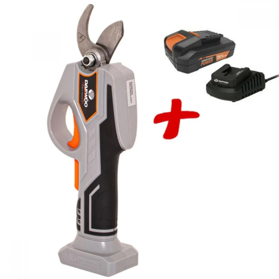 НОЖИЦА ЛОЗАРСКА АКУМУЛАТОРНА DAEWOO С БАТЕРИЯ И ЗАРЯДНО