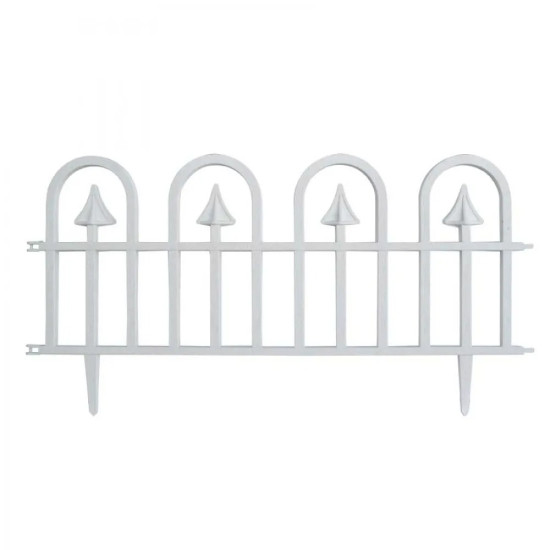 ПЛАСТМАСОВА БЯЛА ОГРАДКА HERLY 30Х60СМ