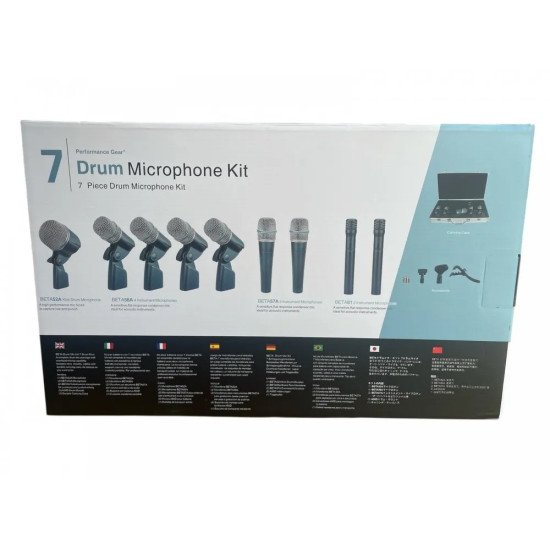Пълен комплект микрофони за барабани PERFORMANCE GEAR