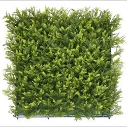 Пано от изкуствена зелена декорация - 50х50 см