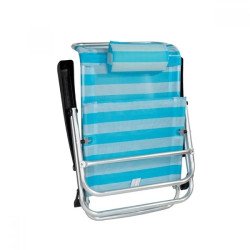 Плажен стол My Garden ZRC023-19, 47 x 52 x 77 см, Синьо райе