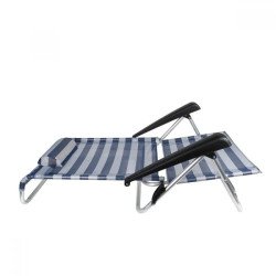 Плажен стол My Garden ZRC023-19, 47 x 52 x 77 см, черно райе