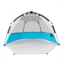 Плажна тента за 3-4 души светло синя 218/125 х 123х124/104см