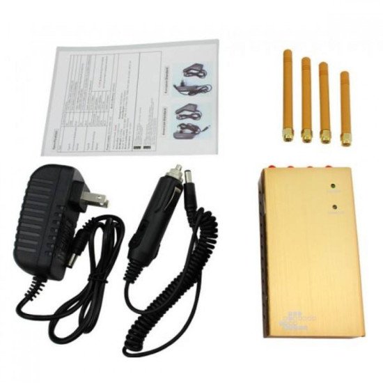 Портативен заглушител за GSM, Wireless връзки и 3G мрежи GPS