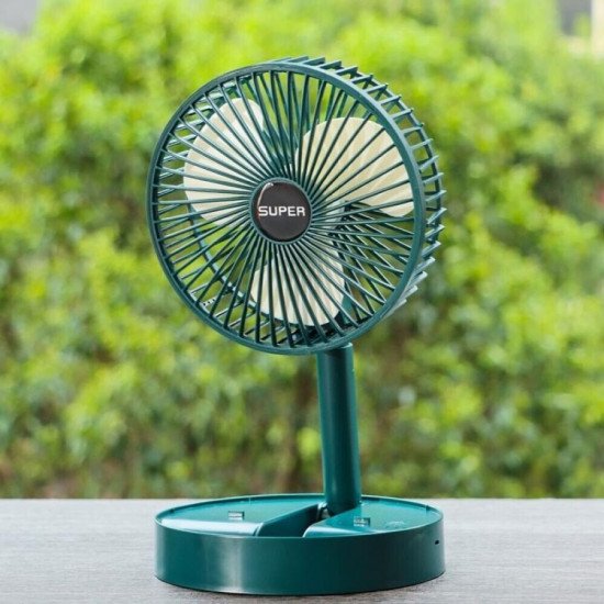 Преносим сгъваем настолен вентилатор с USB зареждане и акумулаторна батерия