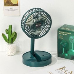 Преносим сгъваем настолен вентилатор с USB зареждане и акумулаторна батерия