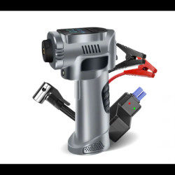 Преносим въздушен компресор със стартерно устройство 8000mAh, 4 дюзи