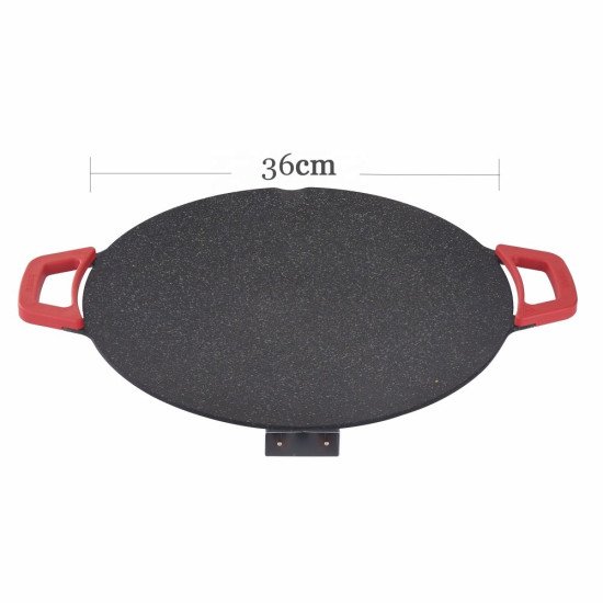 Преносима електрическа настолна скара, с незалепваща повърхност за готвене и топлоустойчиви дръжки, мощност 800 W