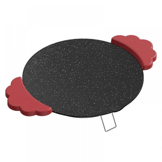 Преносима електрическа настолна скара, с незалепваща повърхност за готвене и топлоустойчиви дръжки, мощност 800 W