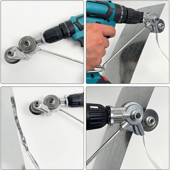 Приставка за винтоверт за рязане на ламарина